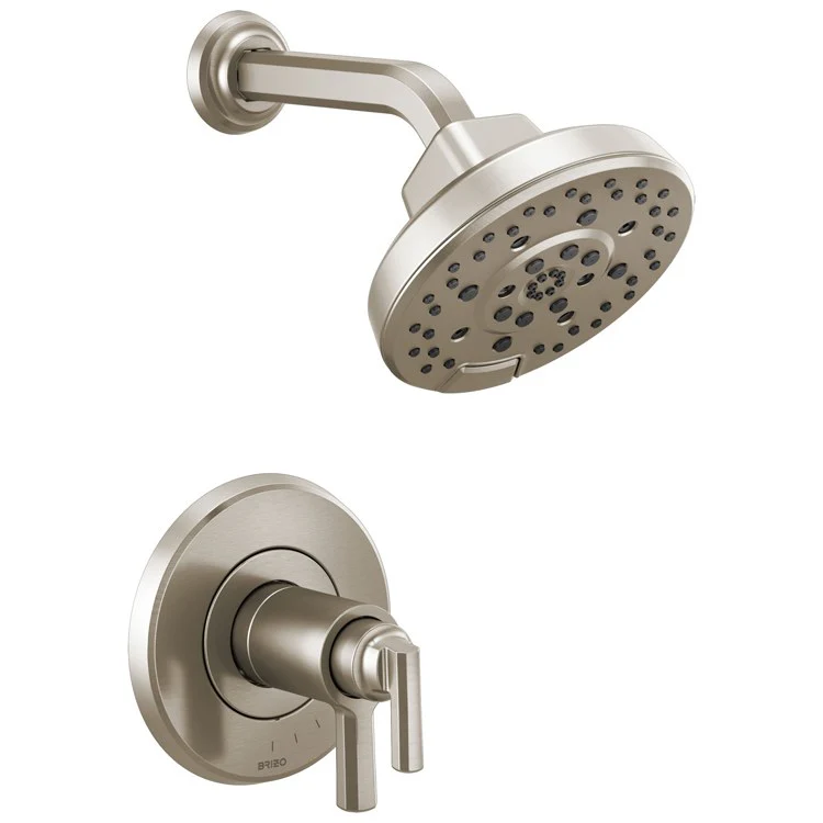 Shower Trim Levoir TempAssure Thermostatic 2 Lever Brilliance Luxe Nickel ADA 1.75 Gallons per Minute 6-1/2 Inch - Frankwebs