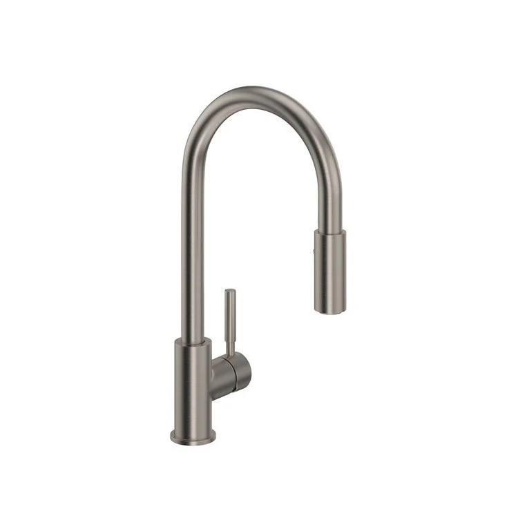 Kitchen Faucet Lux Side Handle Pull Down 1 Metal Lever Satin Nickel 8-1/2 Inch 1.8 Gallons per Minute - Frankwebs
