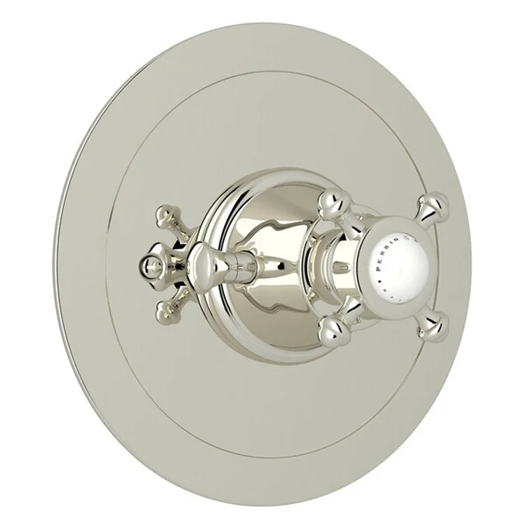 Thermostatic Trim Georgian Era 3/4 Inch without Volume Control Round 1 Cross English Bronze Brass - Frankwebs