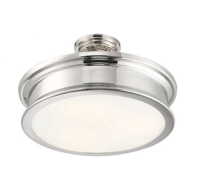 Watkins Three-Light Semi-Flush Mount Ceiling Fixture - Frankwebs