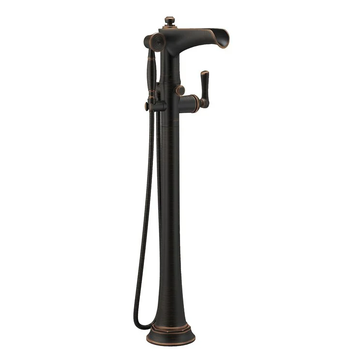 Rook Single Handle Freestanding Tub Filler with Handshower - Frankwebs