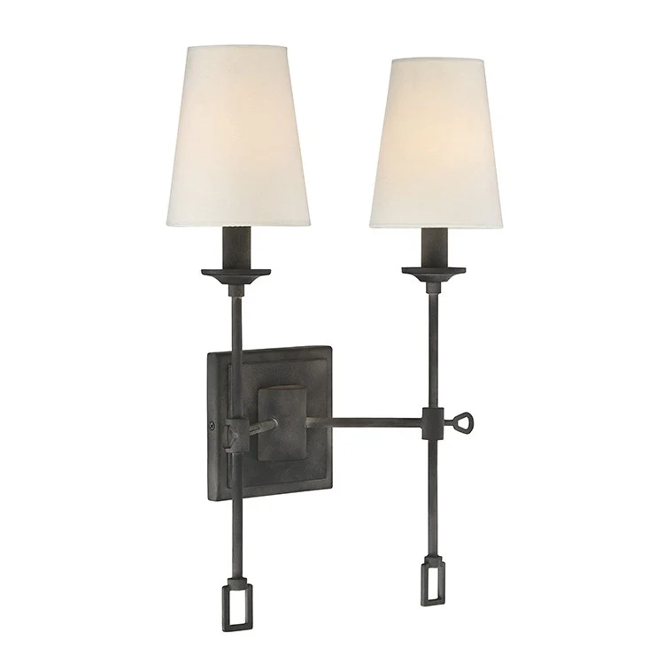 Lorainne Two-Light Wall Sconce - Frankwebs