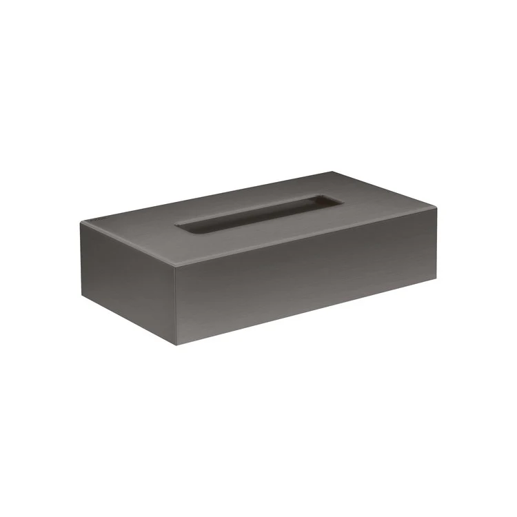 Tissue Box Cover Universal Circular Metal/Plastic Matte Black Wall Mount - Frankwebs