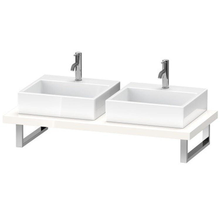 Lavatory Console L-Cube Linen Double Basin 31-1/2 x 21-5/8 Inch 1-3/4 Inch - Frankwebs