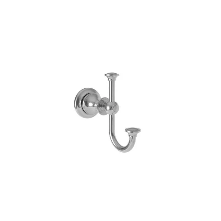 Robe Hook Pavin Double Polished Chrome 4-3/4 Inch 5-5/16 Inch Wall Mount Brass - Frankwebs