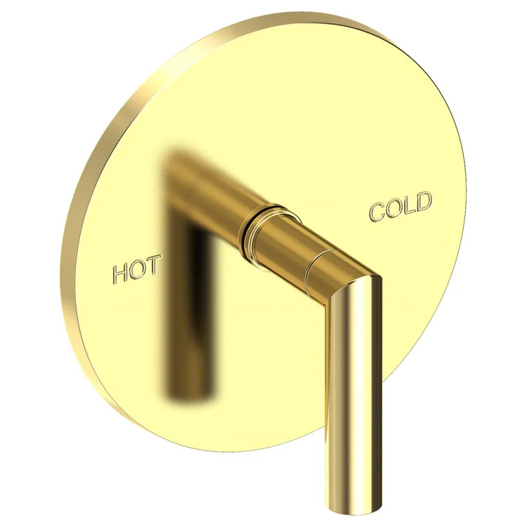 Pressure Balance Valve Trim Pavani Round 1 Lever Midnight Chrome ADA Depth 2-4/5 Inch - Frankwebs