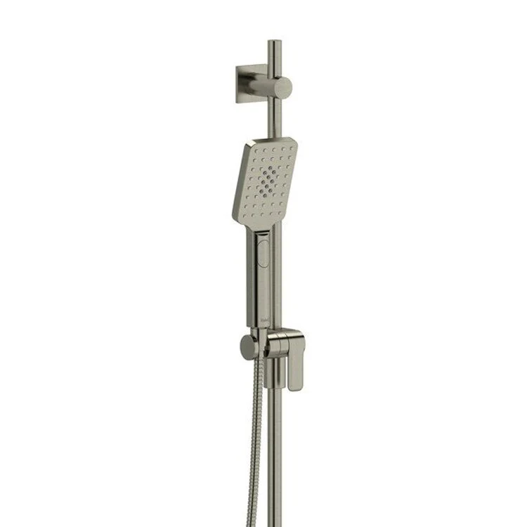 Handshower Set Rectangular Chrome 2 Function 2.0 Gallons per Minute 36 Inch Slide Bar Wall Mount 4-7/8 Inch - Frankwebs