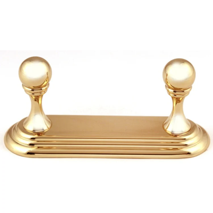Robe Hook Embassy Bath Double Polished Brass 1-5/8 Inch 2-1/4 Inch Wall Mount Brass - Frankwebs