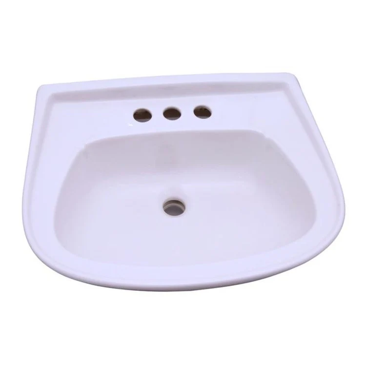 Pedestal Top Hartford 22-7/8 Inch Bisque 4 Inch Spread Vitreous China - Frankwebs