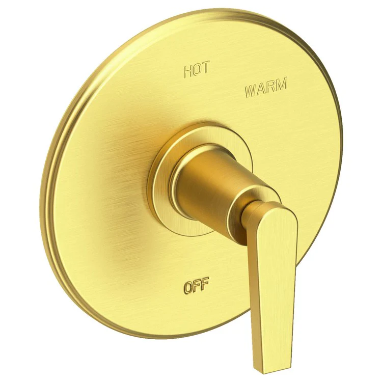 Pressure Balance Valve Trim Dorrance Round 1 Lever Midnight Chrome ADA Depth 3-1/6 Inch - Frankwebs