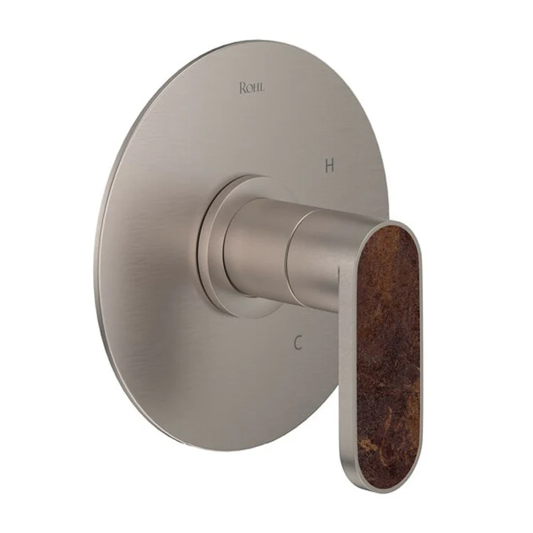 Pressure Balance Valve Trim Miscelo Less Diverter 1 Metal Lever with Sedona Inserts Satin Nickel 6.0 Gallons per Minute - Frankwebs
