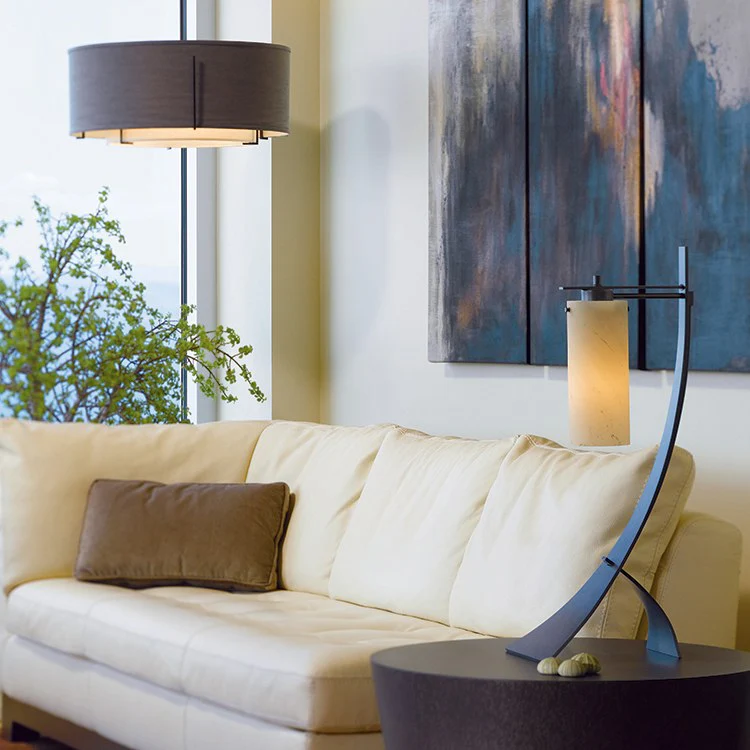 Stasis Table Lamp with Glass Shade - Frankwebs
