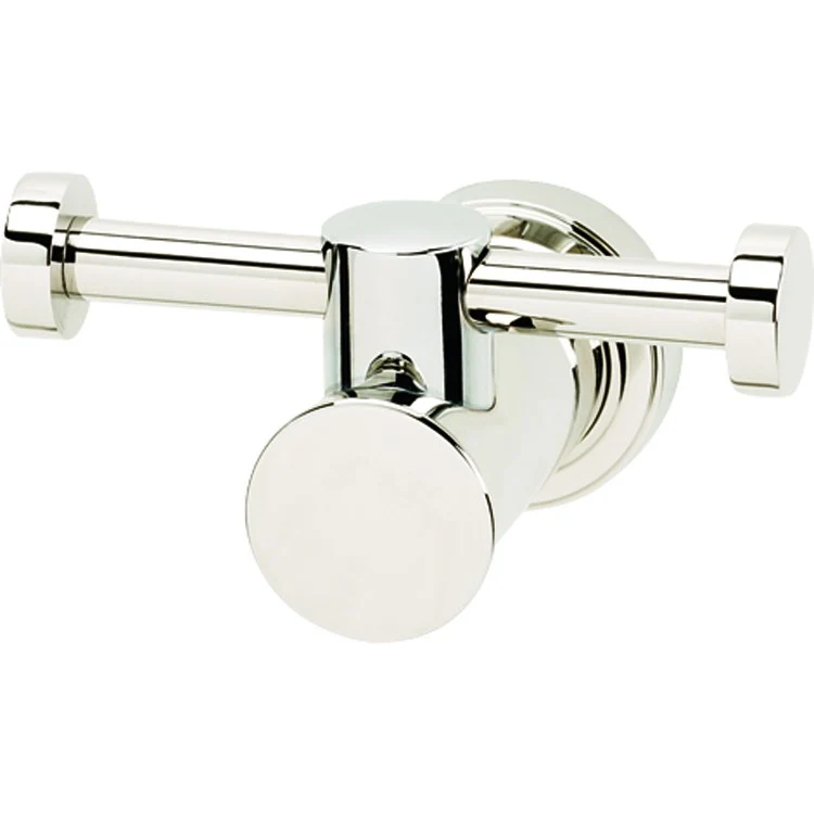 Robe Hook Infinity Bath Double Polished Nickel 1-1/2 Inch 2-3/8 Inch Wall Mount Brass - Frankwebs