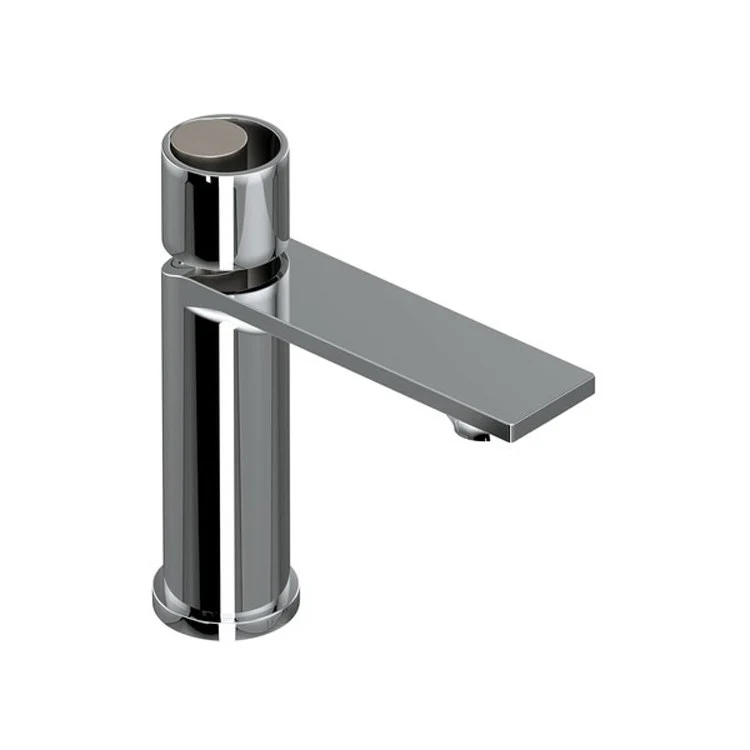 Lavatory Faucet Eclissi 1 Circular Polished Chrome/Matte Black 1.2 Gallons per Minute 4-21/64 Inch - Frankwebs