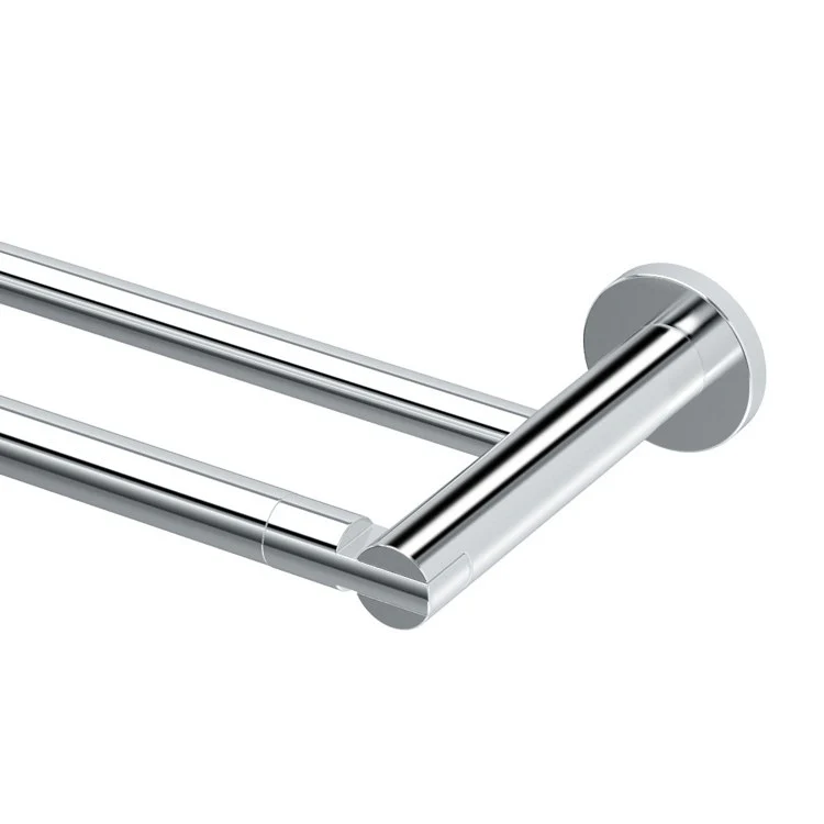 Towel Bar Channel 24 Inch Double Chrome Wall Mount Metal - Frankwebs