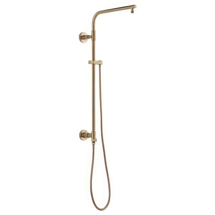 Shower Column Emerge Universal Showering Components Round Contemporary Lumicoat Polished Nickel 26 Inch - Frankwebs