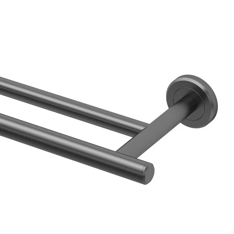 Towel Bar Latitude II 24 Inch Double Chrome Wall Mount Metal - Frankwebs