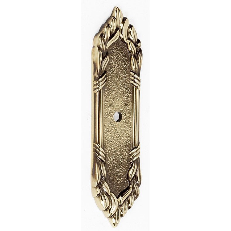 Backplate Ribbon & Reed 4-1/4 Inch Antique English Matte Brass for A880-14 and A880-38 - Frankwebs