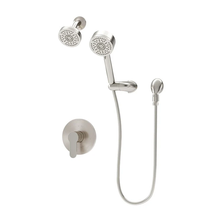 Shower Trim Identity 1 Lever Satin Nickel WaterSense ADA 2.0 Gallons per Minute Round Single Function for S262 Series Temptrol Valve - Frankwebs