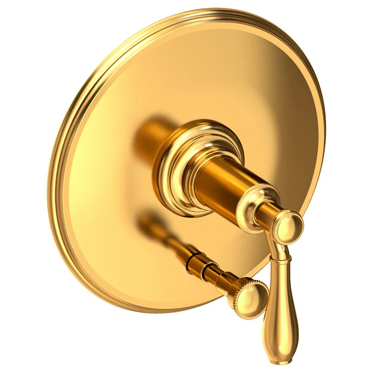 Ithaca Pressure Balance Tub/Shower Valve Trim Only with Lever Handle - Antique Brass - Frankwebs