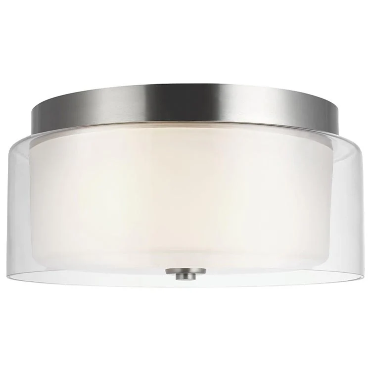 Elmwood Park Two-Light Flush Mount Ceiling Fixture - Frankwebs