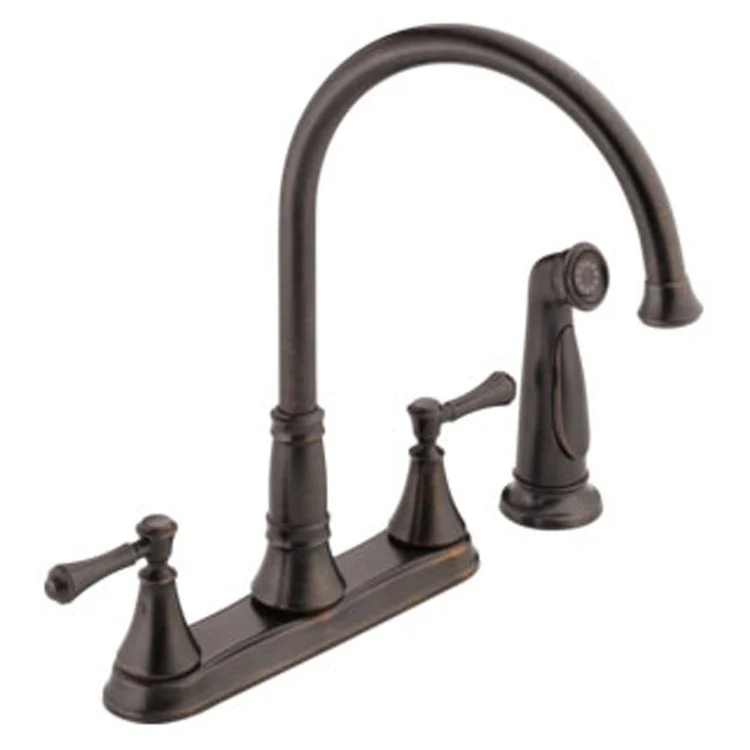Cassidy Two Handle Kitchen Faucet with Side Sprayer - Frankwebs