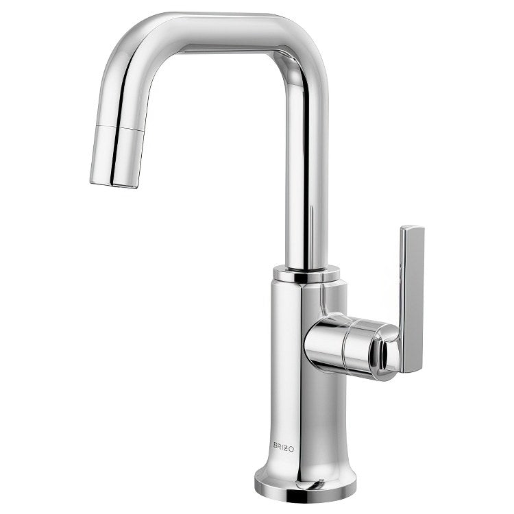 Beverage Faucet Kintsu Square 1 Lever Lumicoat Polished Chrome - Frankwebs