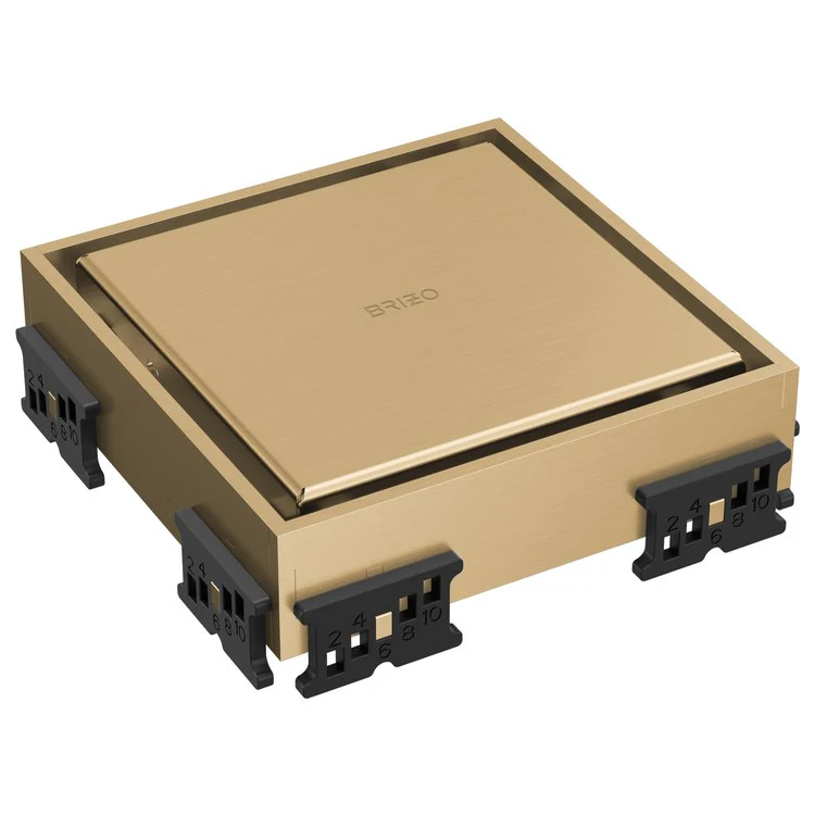 Square Drain Reversible Point 4 Inch Brilliance Brushed Nickel Stainless Steel for Shower - Frankwebs