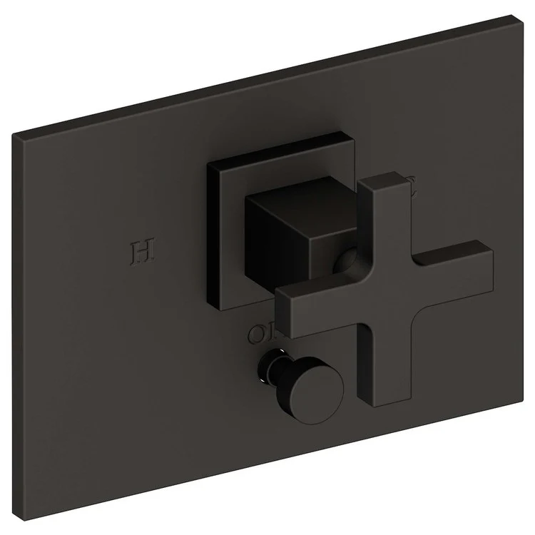 Secant Pressure Balance Tub/Shower Valve Trim Only with Cross Handle - Satin Bronze PVD - Frankwebs