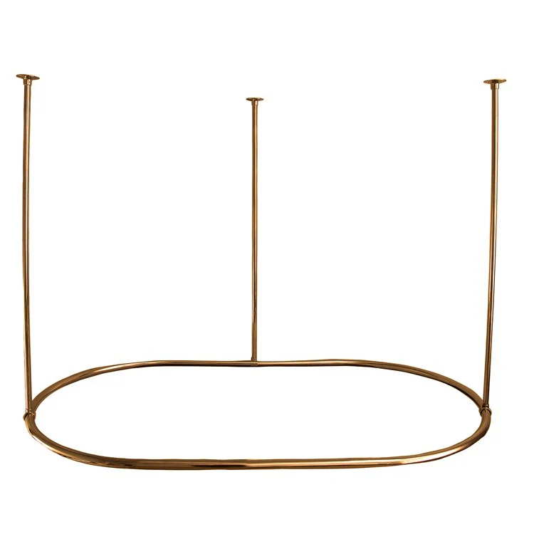 Shower Curtain Ring Oval 72 Inch Polished Chrome Brass 36 Inch - Frankwebs