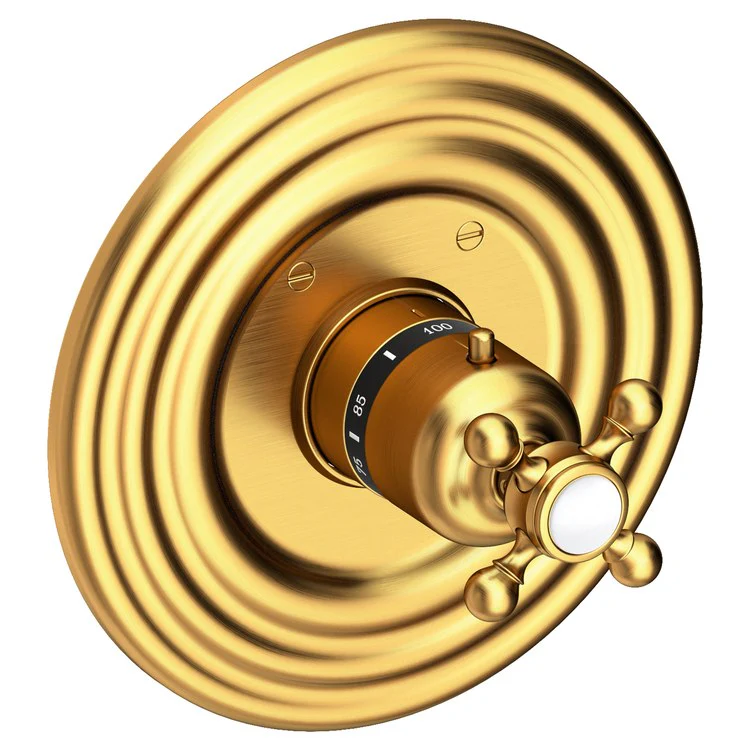 Astor Round Thermostatic Valve Trim with Cross Handle - Frankwebs