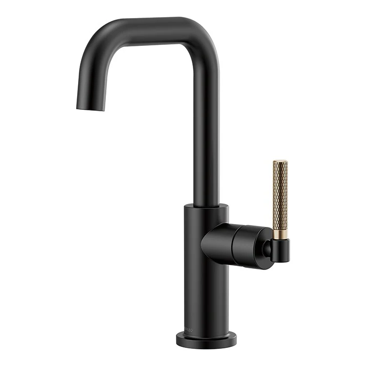 Litze Single Handle Bar Faucet with Square Spout/Knurled Handle - Frankwebs
