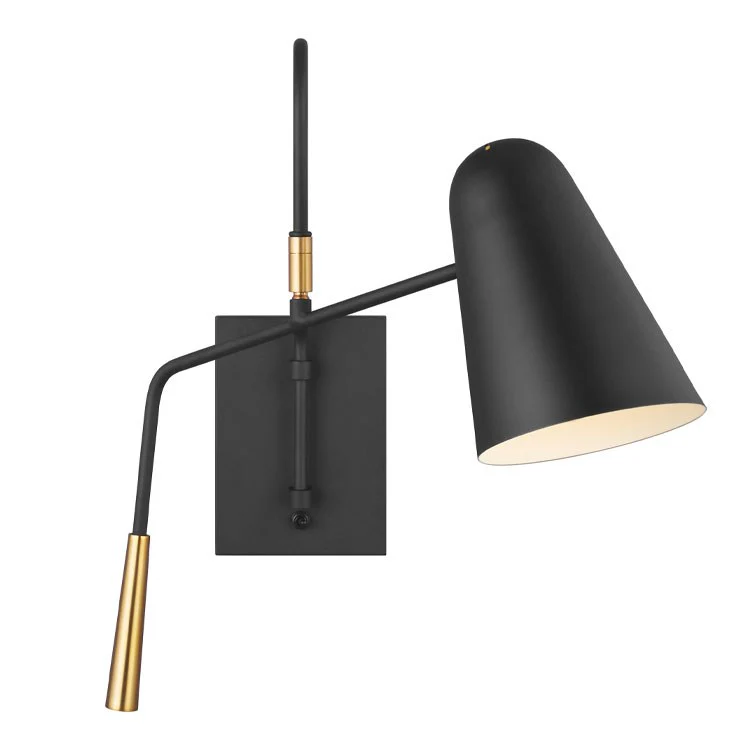 Simon Single-Light Wall Sconce by Ellen - Frankwebs