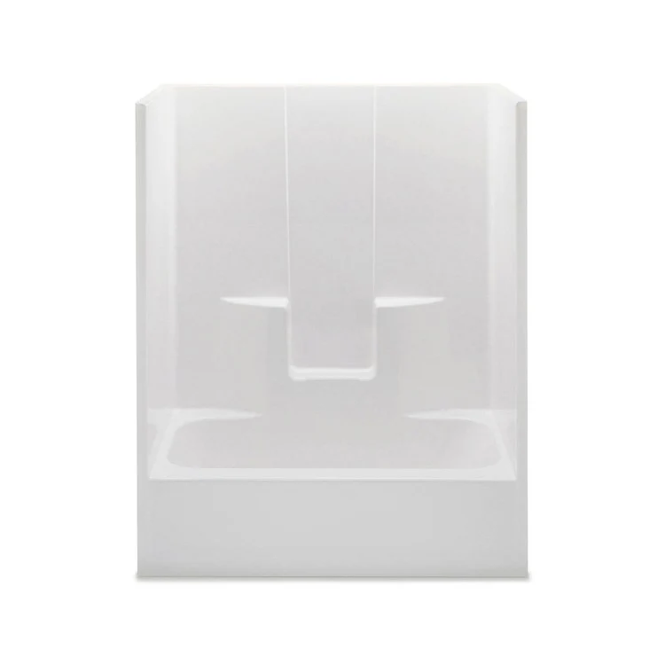 Tub and Shower Module Left Drain White 3 Shelves 42 Gallons 60 x 32 x 72 Inch - Frankwebs
