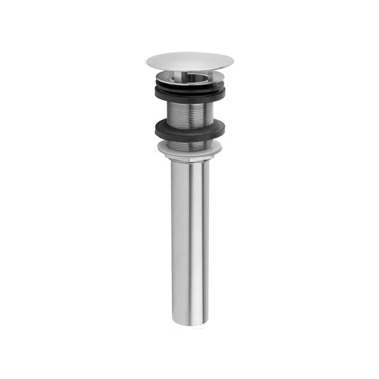 Lavatory Drain Stationary Round Less Overflow 1-1/2 Inch Satin Gold for Standard Flange Type Fits 1-1/2 Inch Opening 9-1/8 Inch Length - Frankwebs