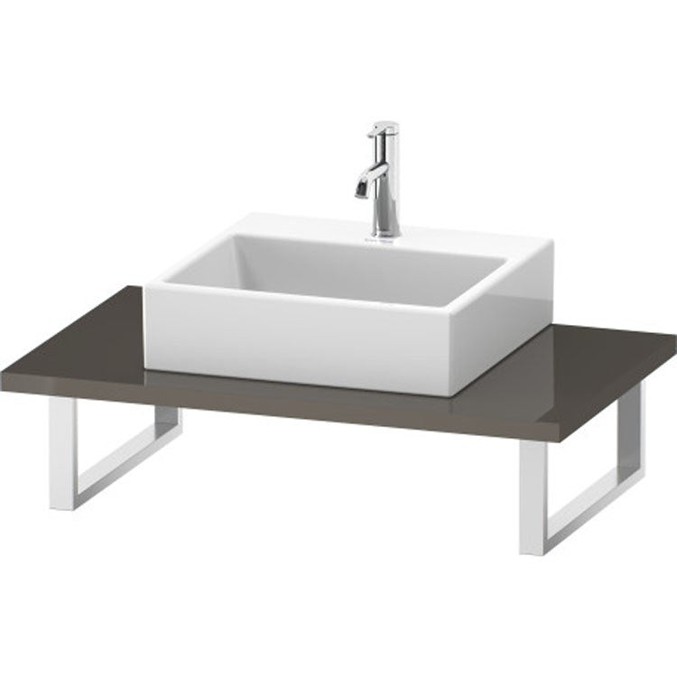 Lavatory Console L-Cube Brushed Oak Single Basin 31-1/2 x 21-5/8 Inch 1-1/8 Inch - Frankwebs