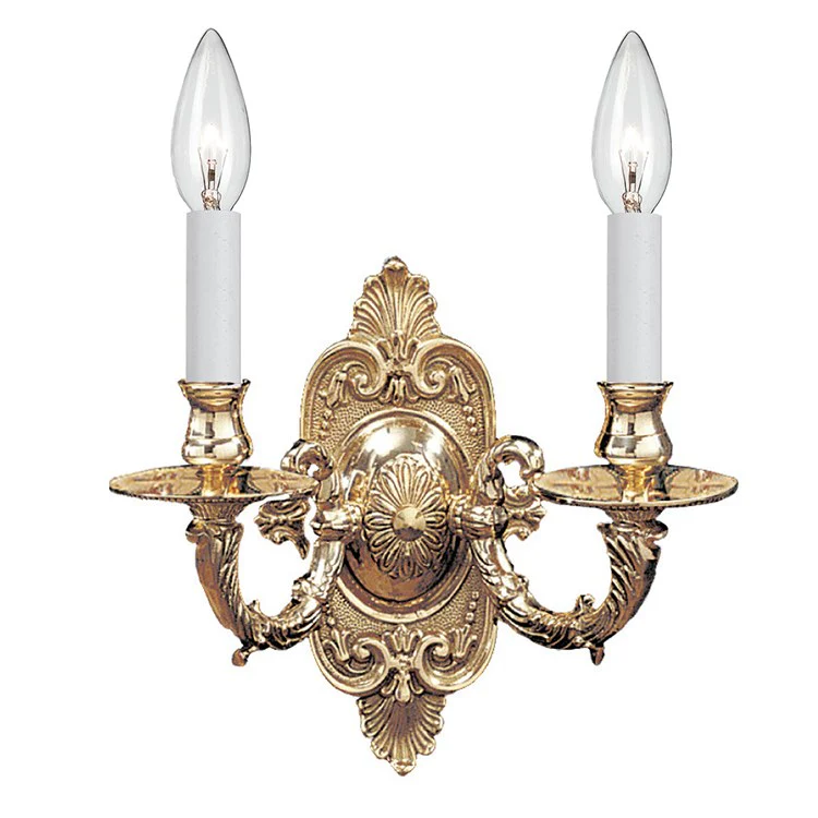 Cast Brass Two-Light Wall Sconce - Frankwebs