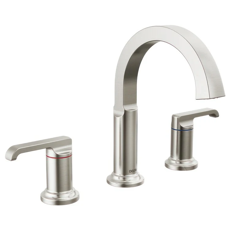 Tetra Two Handle Widespread Bathroom Sink Faucet with Lever Handles and Lumicoat - Frankwebs