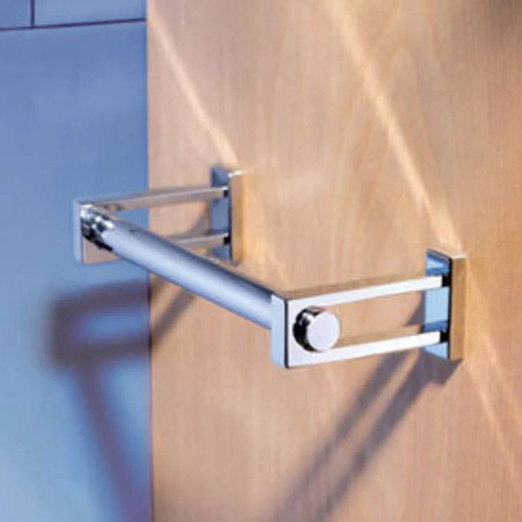 Towel Bar Frame 8 Inch Single Polished Chrome Brass 3-5/16 Inch Extension from Wall - Frankwebs