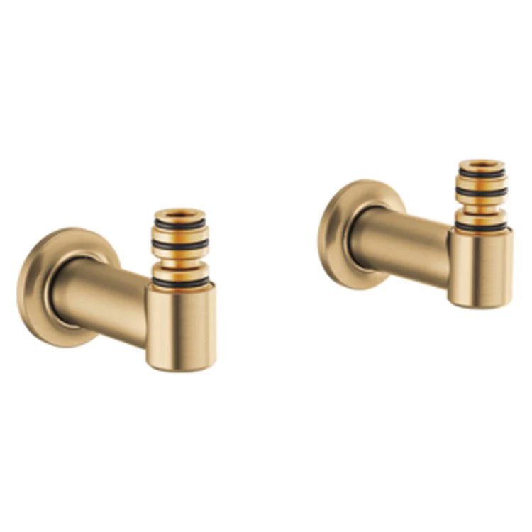 Tub Filler Union Kintsu Wall Mount Brilliance Polished Nickel Brass for T70310-XXLHP Body Assembly and T7030X-XX Trim Kit 4-3/4 Inch - Frankwebs