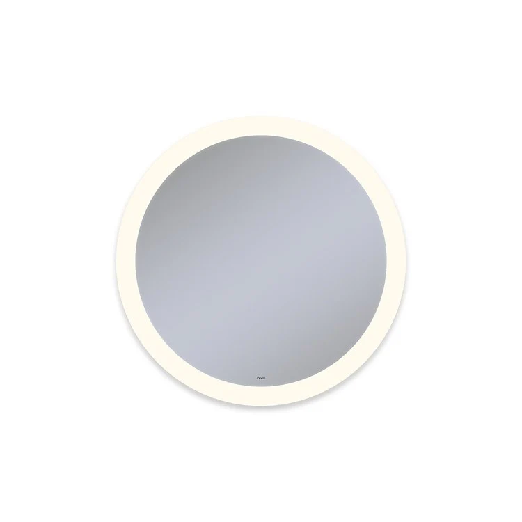 Bathroom Mirror Vitality Perimeter Light Pattern Circle 30DIA Inch Wall Mount Defogger Included and Color Temperature 3000 Kelvin Warm White Light - Frankwebs