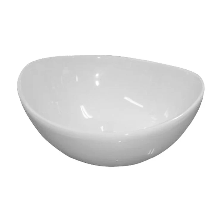 Vessel Cascade Above Counter 15-1/4 Inch White Vitreous China - Frankwebs