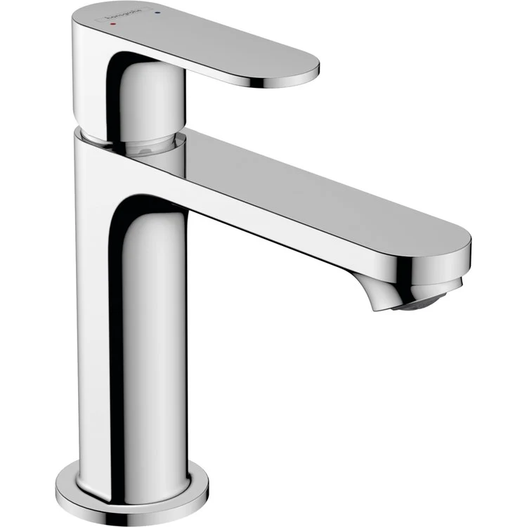 Lavatory Faucet Rebris S 1 Lever Chrome 1.2 Gallons per Minute Pop-Up Drain 1 Hole Brass 4-3/8 Inch - Frankwebs