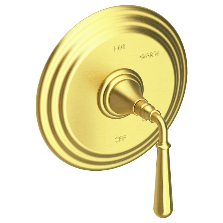 Pressure Balance Valve Trim Bevelle Round 1 Lever Matte White ADA Depth 4-6/7 Inch - Frankwebs