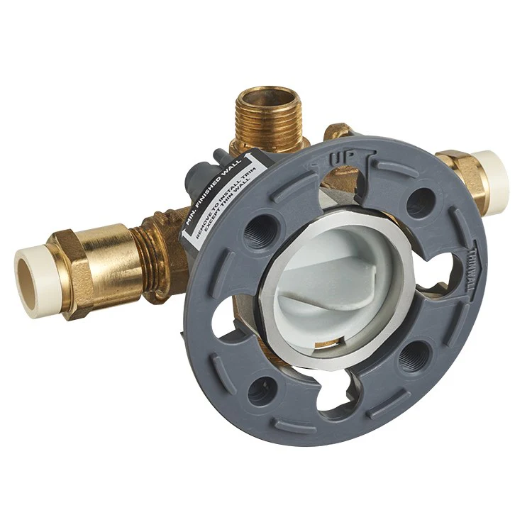 Flash Shower Rough-In Valve with CPVC Inlets and Universal Outlets - Frankwebs