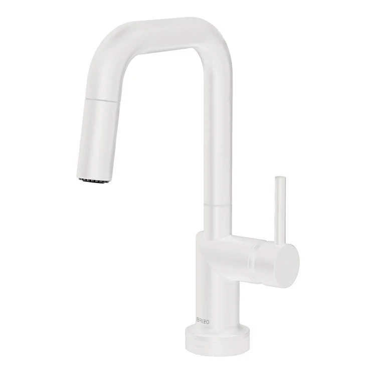Bar Faucet Odin 1 Less Handle ADA Brilliance Polished Nickel SmartTouch Pull Down with Square 1.8 Gallons per Minute - Frankwebs