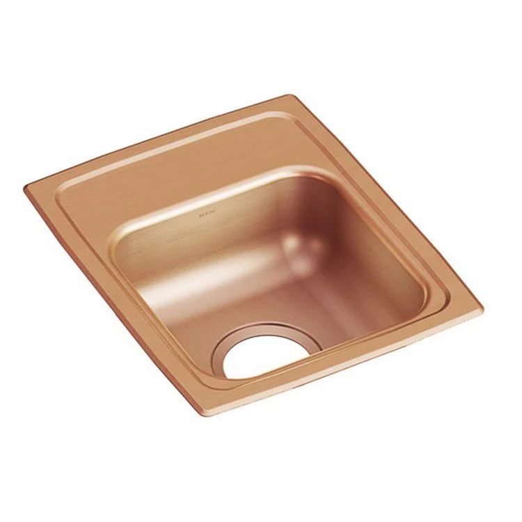 Kitchen Sink 13 x 16 Inch Single Bowl 2 Hole ADA Copper Drop-In Rectangle Drain Location Center Depth 5 Inch Bottom Only Pads - Frankwebs