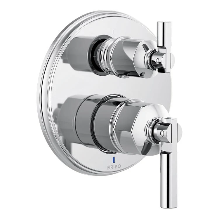 Pressure Balance Valve Trim Invari with Integrated 3 Function Diverter Less Handle Brilliance Luxe Gold ADA - Frankwebs