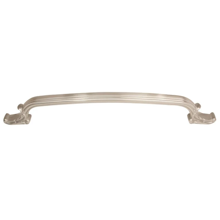 Pull Ornate Oversized Satin Nickel Brass 8 Inch 10-1/8 Inch 1-3/4 Inch - Frankwebs
