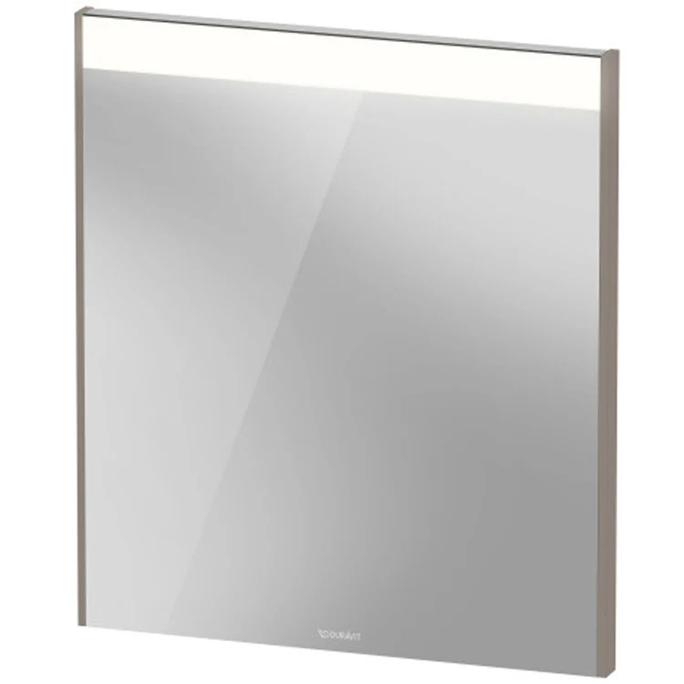 Mirror Brioso 27-1/2 x 24-3/8 Inch White Matte with Lighting Rectangle 1-3/8 Inch - Frankwebs